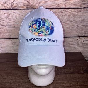 Unisex Pensacola Beach Adjustable Hat Baby Blue by Marco Destin